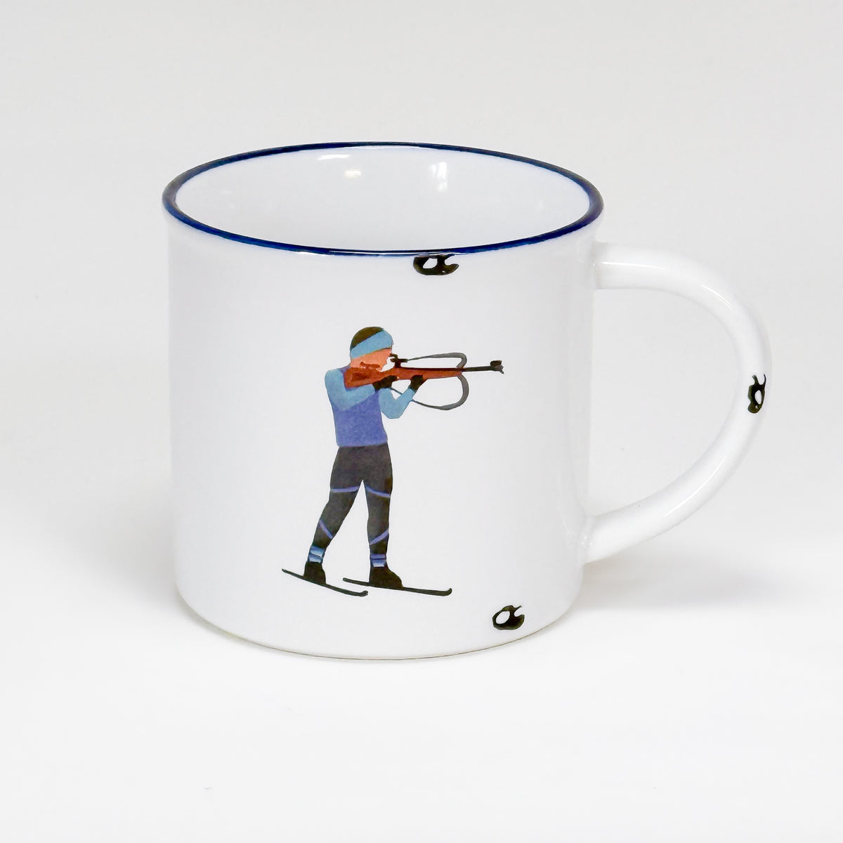 Keramiktasse Biathlet