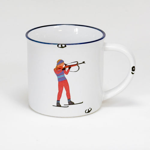 Keramiktasse Biathletin