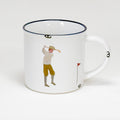 Keramiktasse Golfer