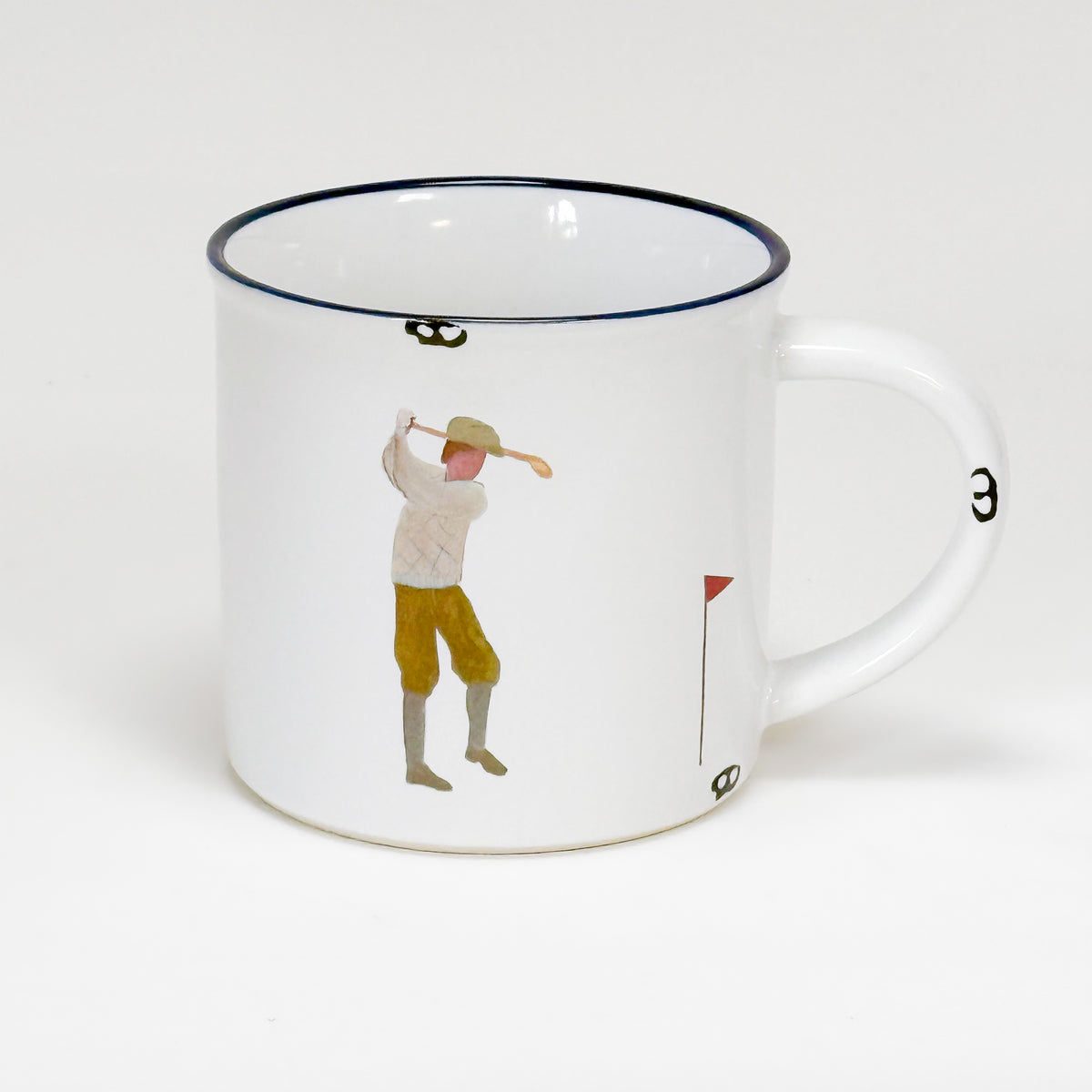 Keramiktasse Golfer