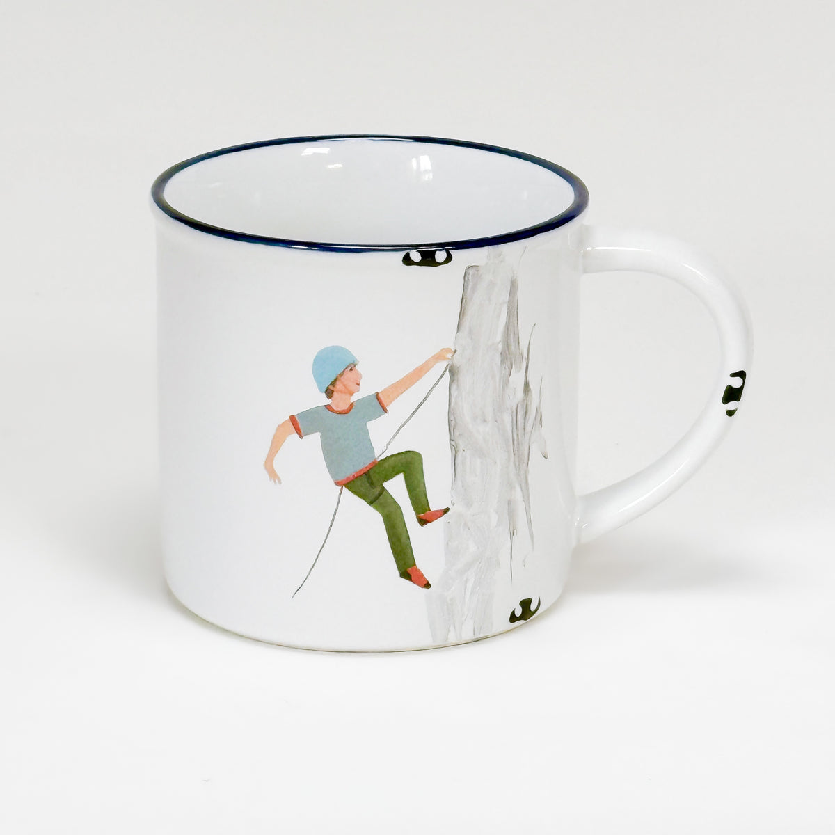 Keramiktasse Kletterer