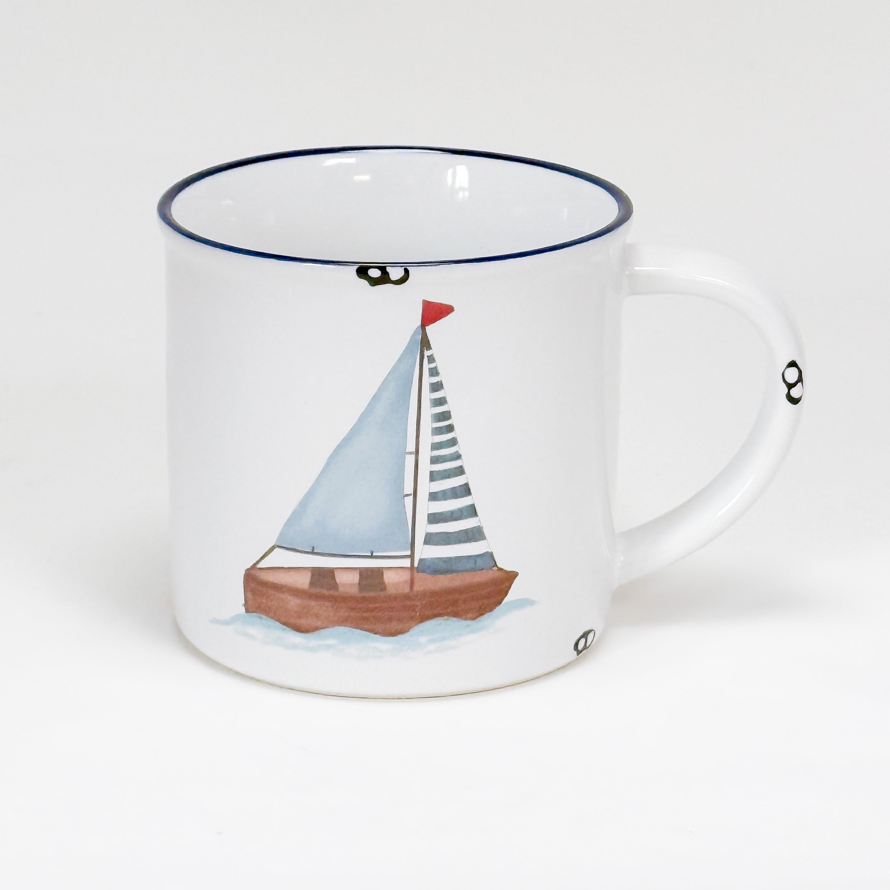 Keramiktasse Segelboot