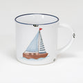 Keramiktasse Segelboot
