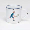 Keramiktasse Tennisspieler