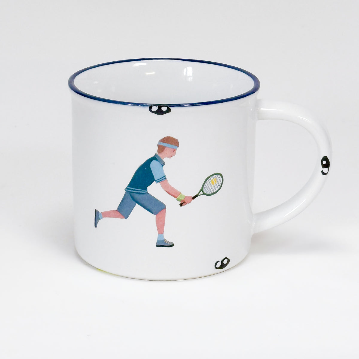 Keramiktasse Tennisspieler