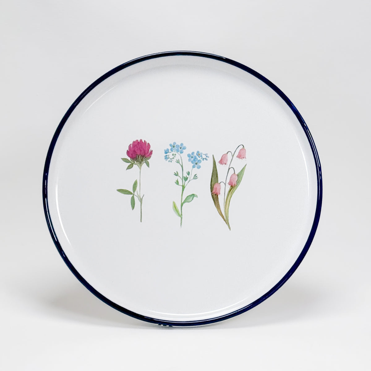 Keramikteller Blumen