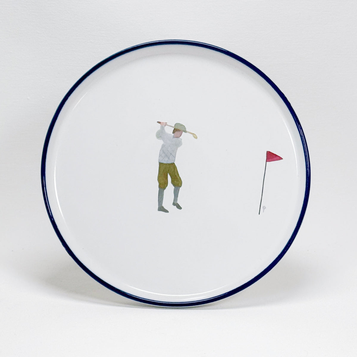 Keramikteller Golfer